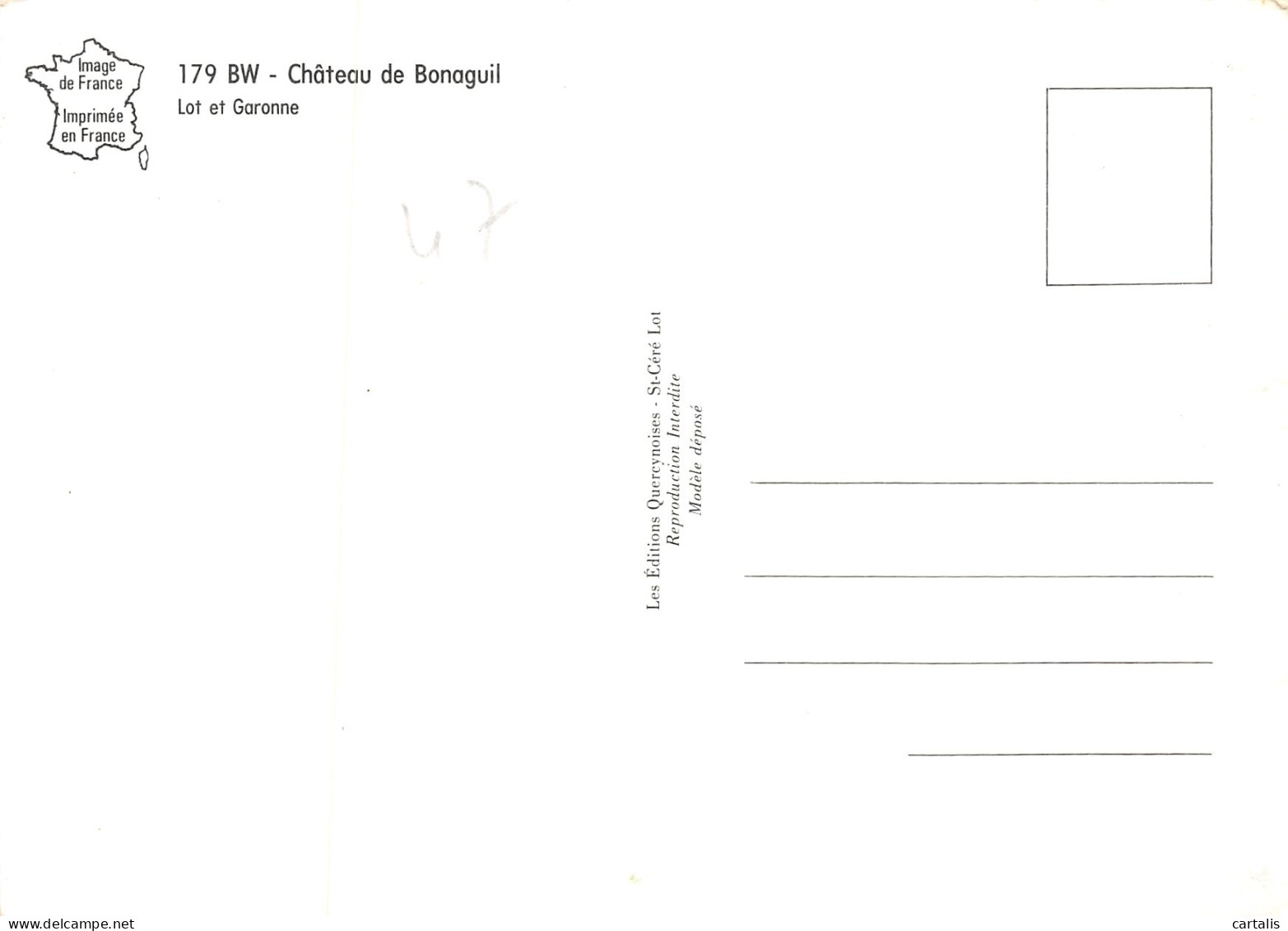 47-CHÂTEAU DE BONAGUIL-N°3721-A/0367 - Other & Unclassified