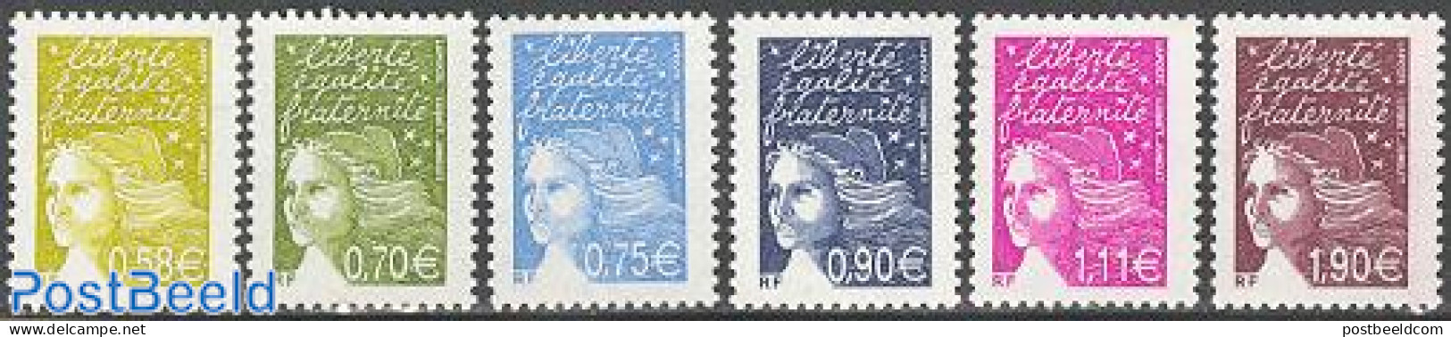 France 2003 Definitives 6v, Mint NH - Unused Stamps