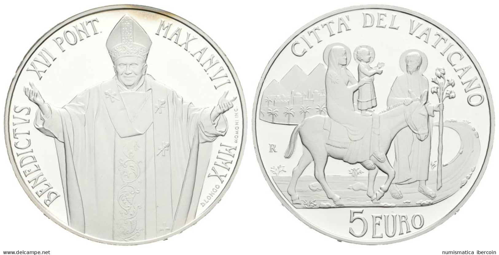 VATICANO. 5 Euros. 2010. 96º Jornada Mundial Del Emigrante Y Del Refugiado. Pre - Altri & Non Classificati