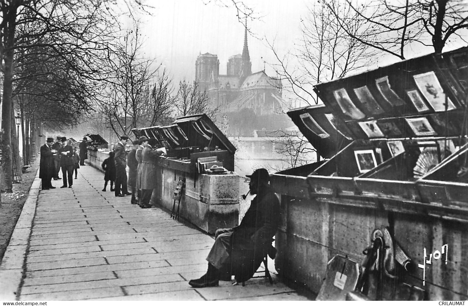 75-PARIS NOTRE DAME LES BOUQUINISTES-N°T5046-B/0009 - Notre Dame De Paris