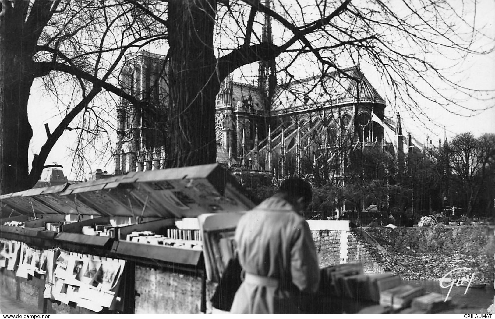 75-PARIS NOTRE DAME LES BOUQUINISTES-N°T5046-B/0011 - Notre Dame De Paris