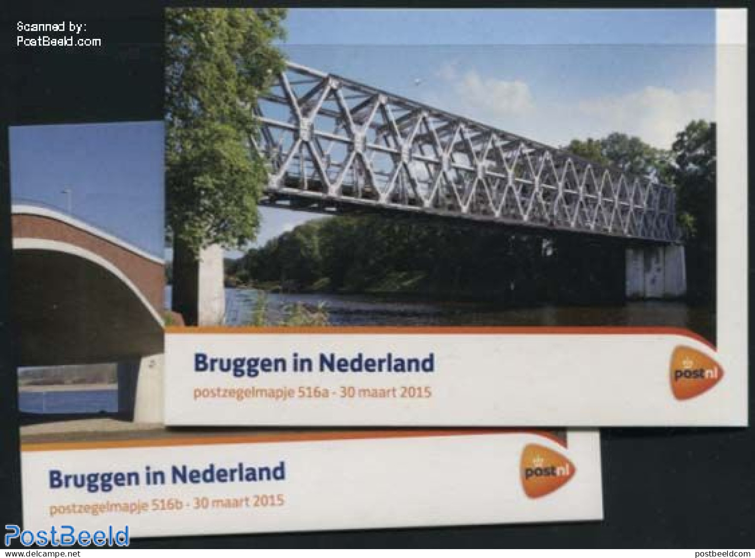 Netherlands 2015 Bridges 10v, Presentation Pack 516a+b, Mint NH, Art - Bridges And Tunnels - Unused Stamps
