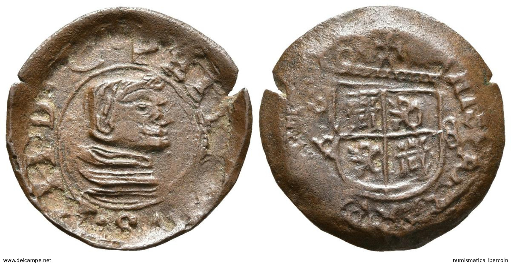 FELIPE IV. 8 Maravedís. 1661. Sevilla R. Falsa De época. J.S. Página 475. Ae. 1 - Monedas Provinciales