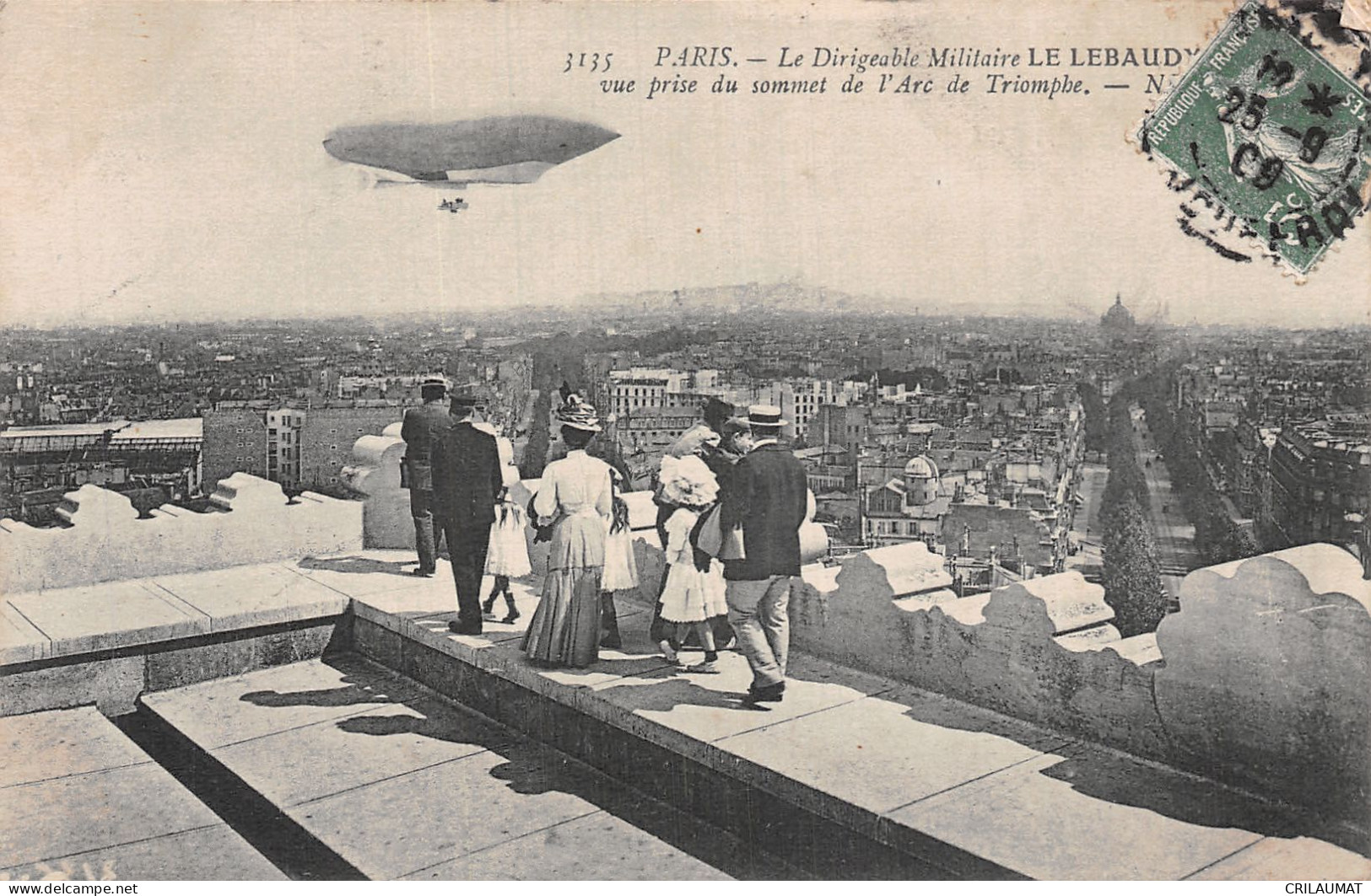 75-PARIS 17 ARR- LE DIRIGEABLE MILITAIRE LE LEBAUDY-N°LP5045-H/0231 - Paris (17)