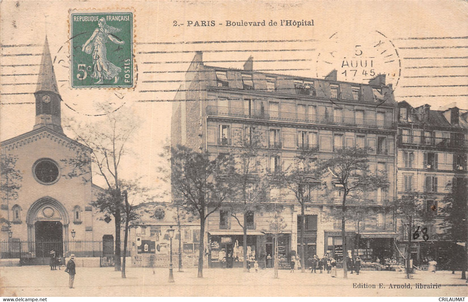 75-PARIS 13 ARR- BOULEVARD DE L HOPITAL-N°LP5045-H/0173 - Distretto: 13