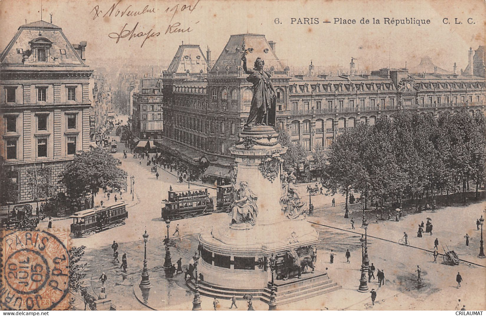 75-PARIS 11 ARR- PLACE DE LA REPUBLIQUE-N°LP5045-H/0143 - Arrondissement: 11