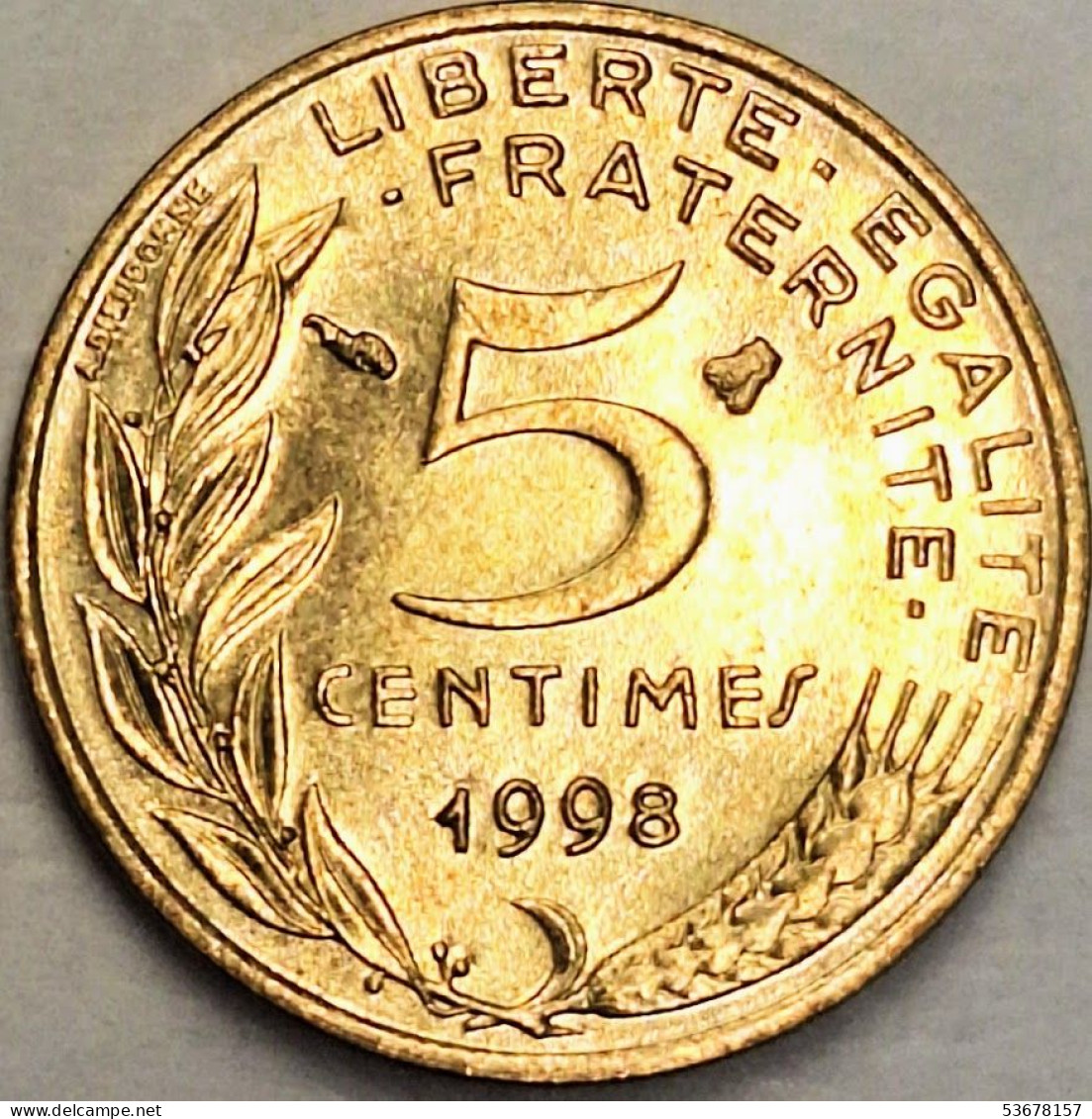 France - 5 Centimes 1998, KM# 933 (#4211) - 5 Centimes