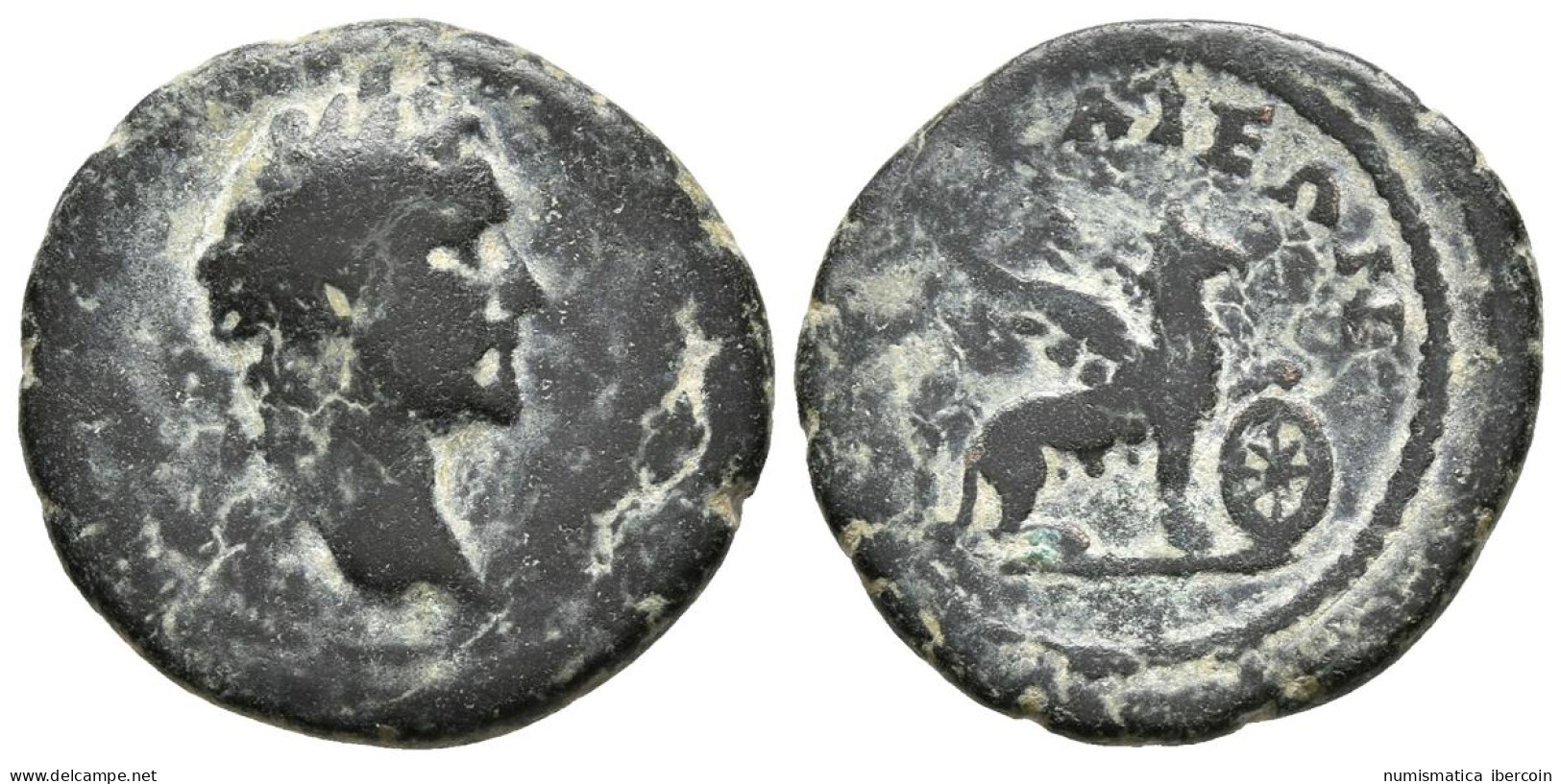ANTONINO PIO. Ae20. 138-161 D.C. Bithynia, Nicaea. A/ Cabeza Laureada A Derecha - La Dinastía Antonina (96 / 192)