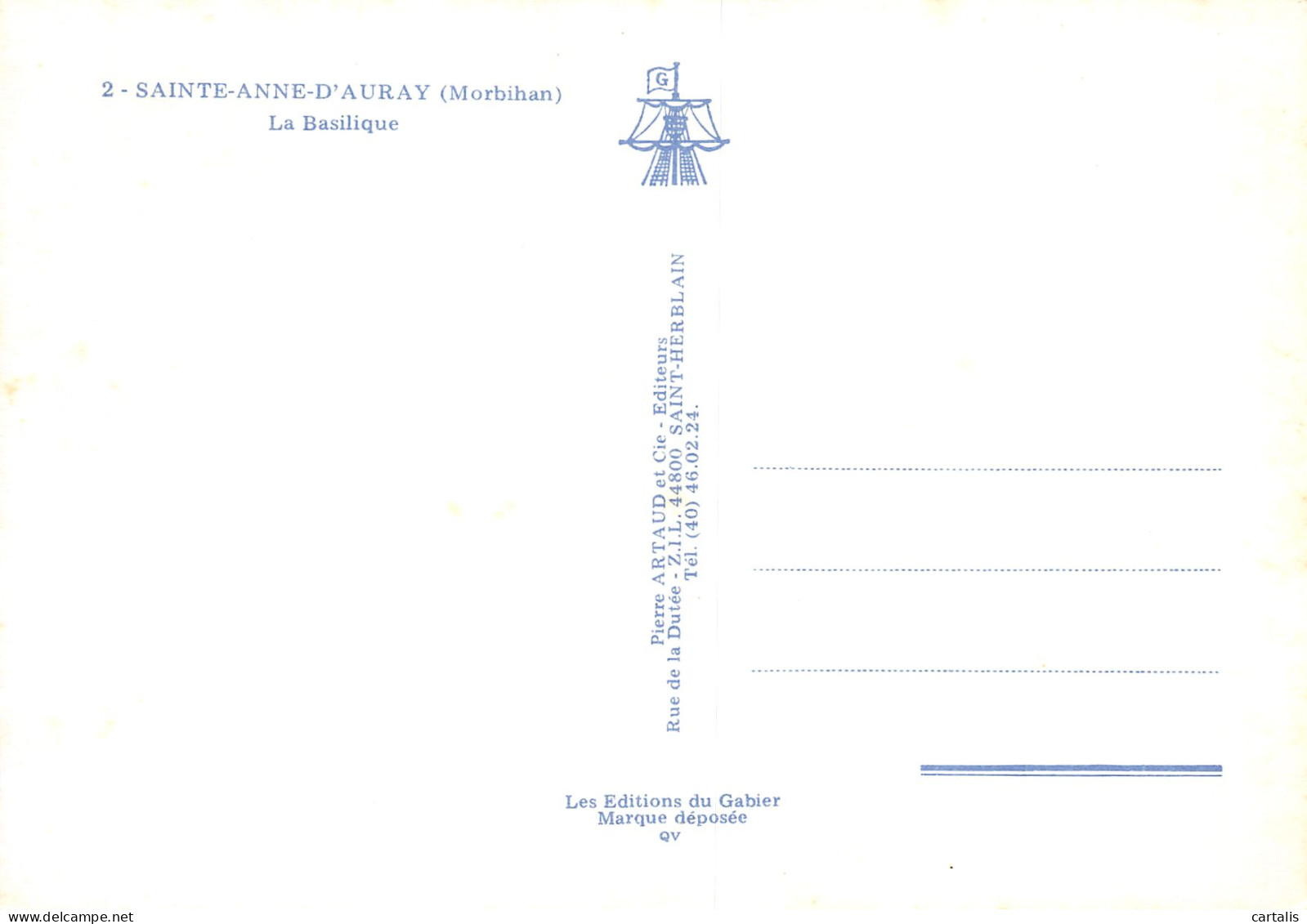 56-SAINTE ANNE D AURAY-N°3721-D/0369 - Sainte Anne D'Auray