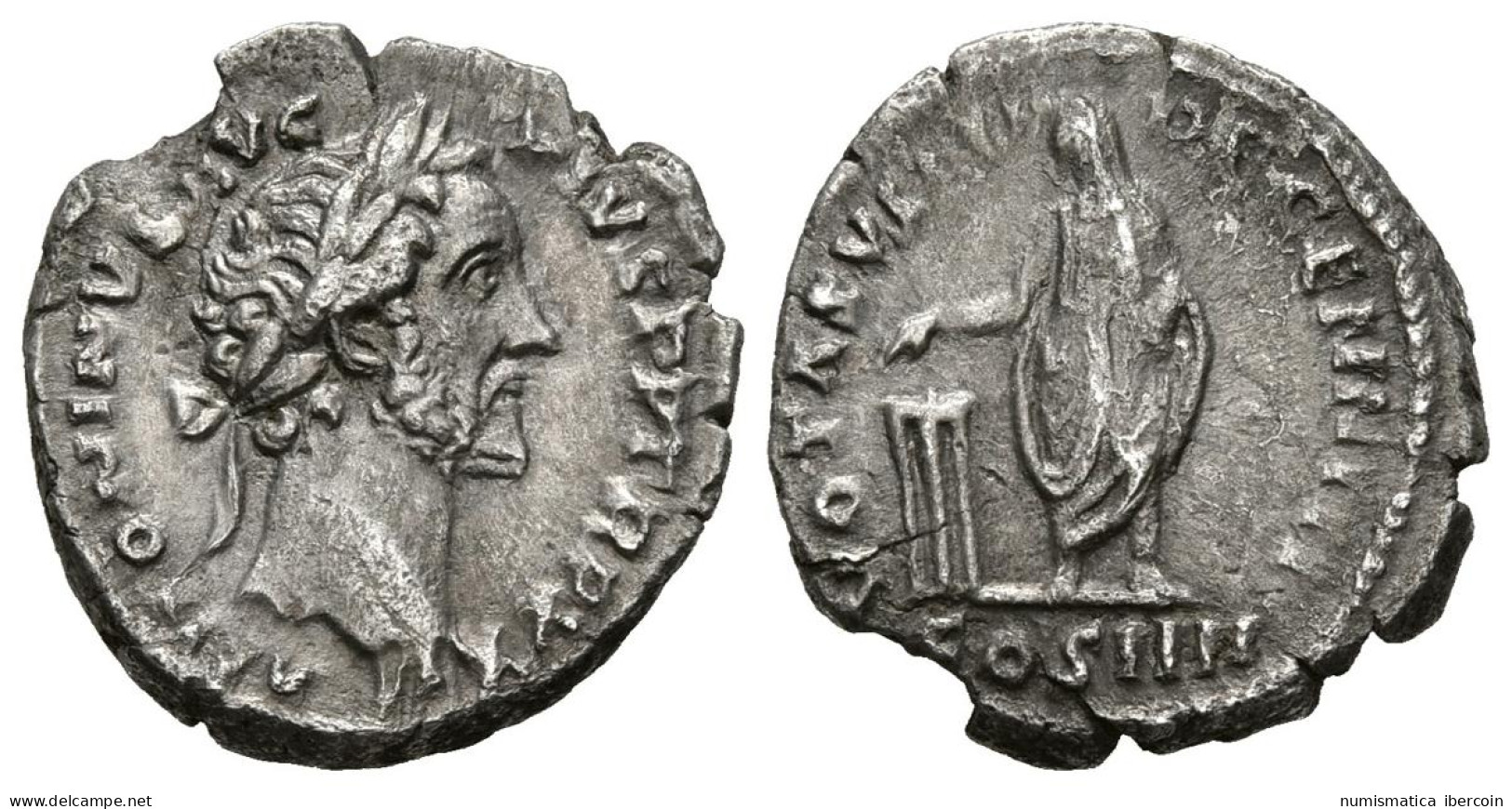 ANTONINO PIO. Denario. (Ar. 3,40g/17mm). 158-159 D.C. Roma. (RIC 294b). MBC+. - The Anthonines (96 AD To 192 AD)