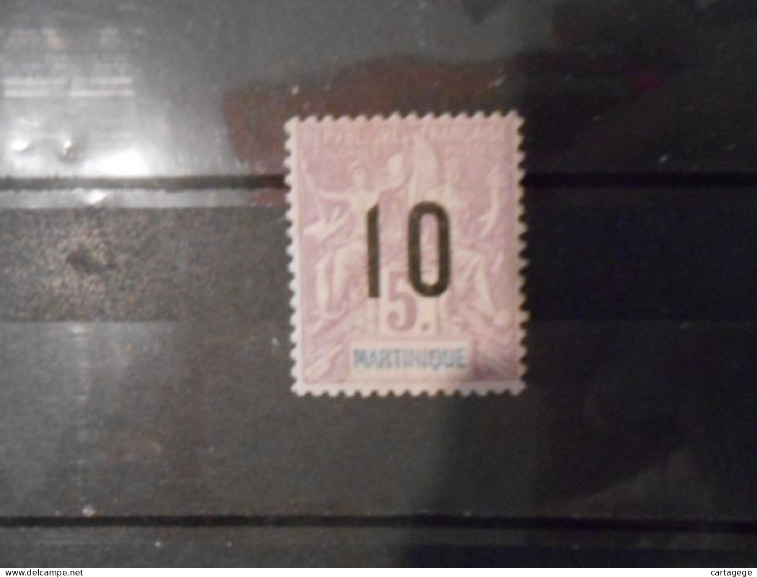MARTINIQUE YT 81 TYPE DUBOIS SURCHARGE 10 Noir Sur 5f* - Unused Stamps