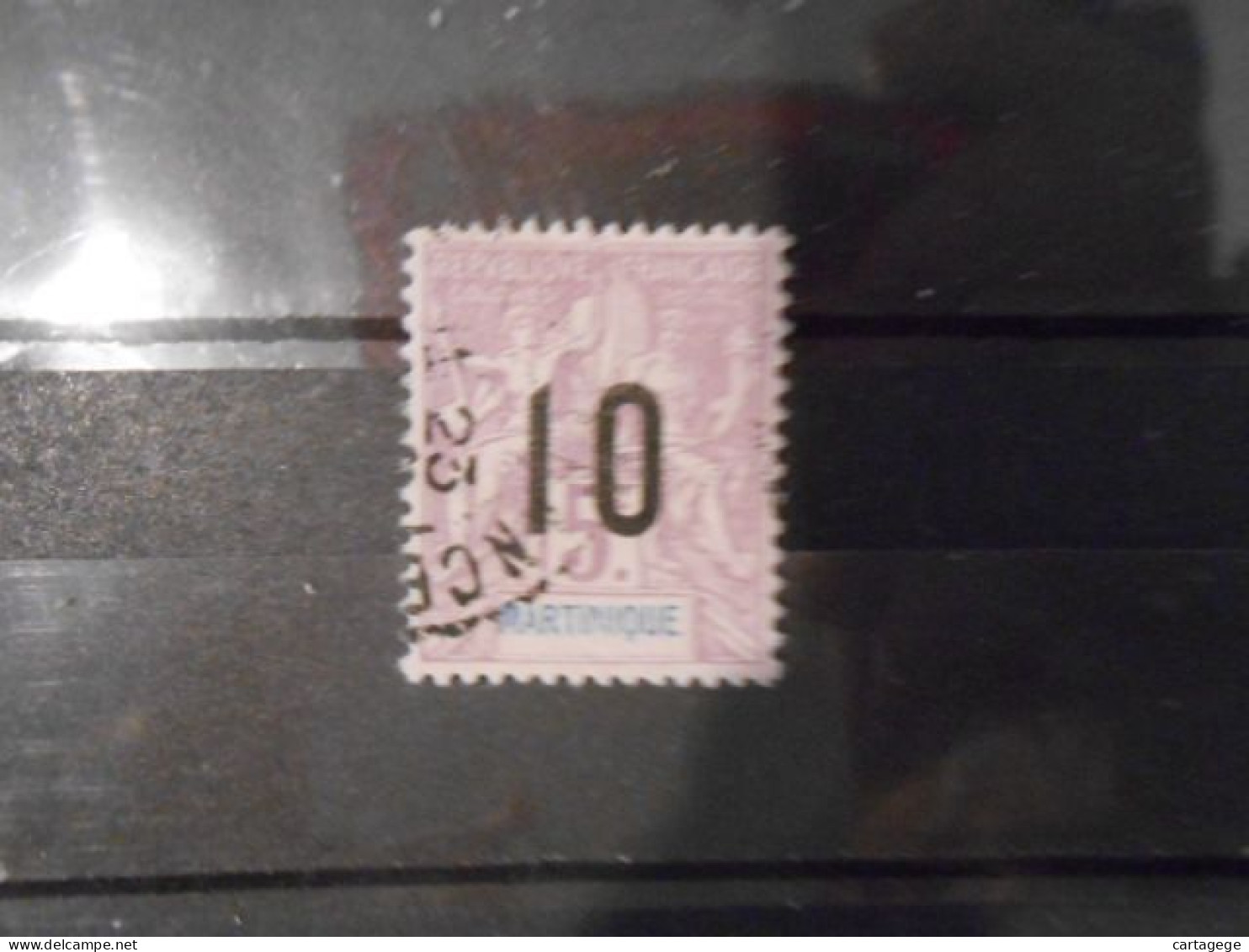 MARTINIQUE YT 81 TYPE DUBOIS SURCHARGE 10 Noir Sur 5f - Used Stamps