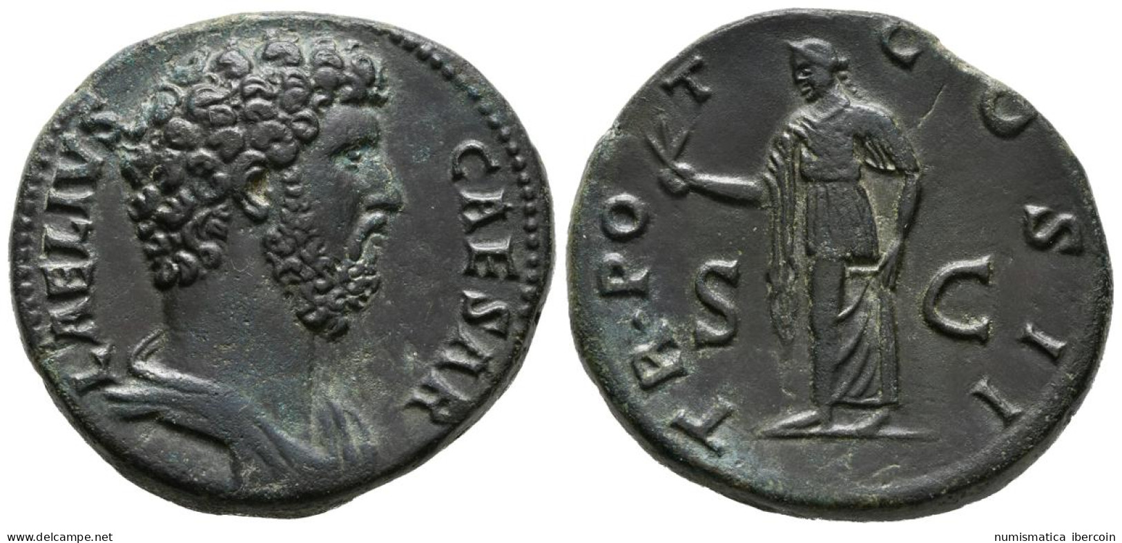 AELIO. Sestercio. (Ae. 27,83g/31mm). 137 D.C. Roma. Anv: L AELIVS CAESAR. Busto - Die Antoninische Dynastie (96 / 192)