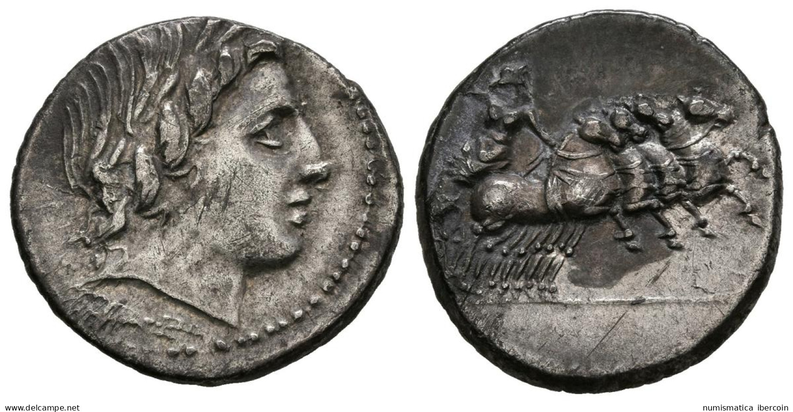 ACUÑACIONES ANONIMAS. Denario. (Ar. 3,71g/20mm). 86 A.C. Roma. (Crawford 350/2a - Republic (280 BC To 27 BC)