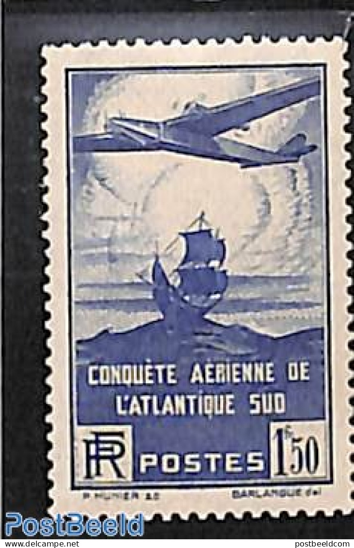 France 1936 1F50, Stamp Out Of Set, Mint NH, Transport - Aircraft & Aviation - Ships And Boats - Nuevos