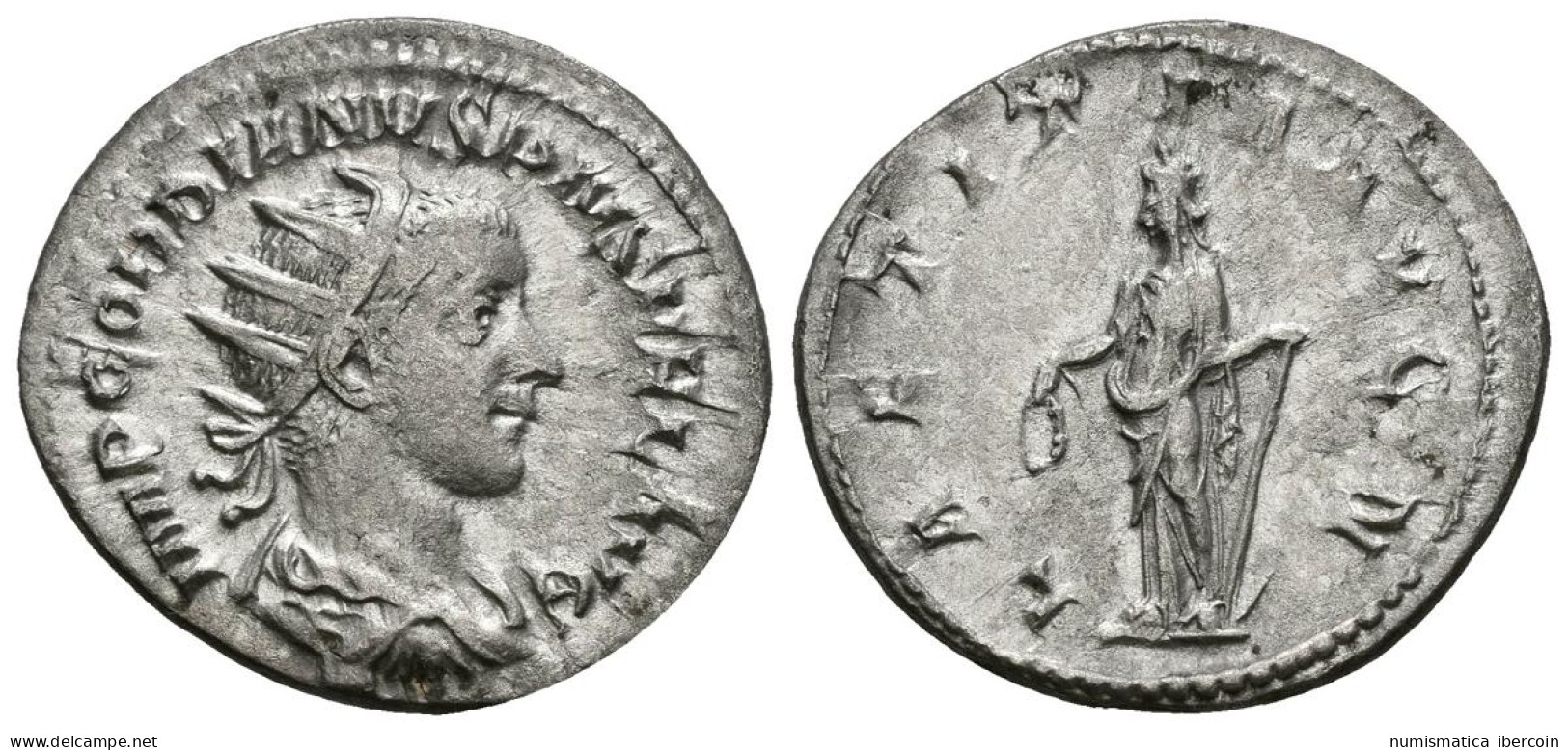 GORDIANO III. Antoniniano. (Ar. 4,02g/23mm). 241-243 D.C. Roma. (RIC 86). Anv:  - The Military Crisis (235 AD To 284 AD)