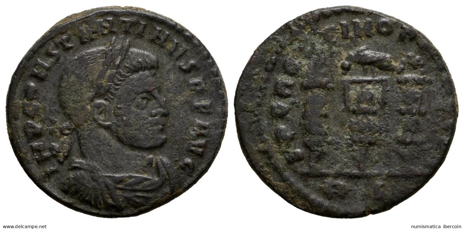 CONSTANTINO I. Follis. 312-313 D.C. Roma. A/ Busto Laureado Y Con Coraza A Izqu - The Christian Empire (307 AD To 363 AD)