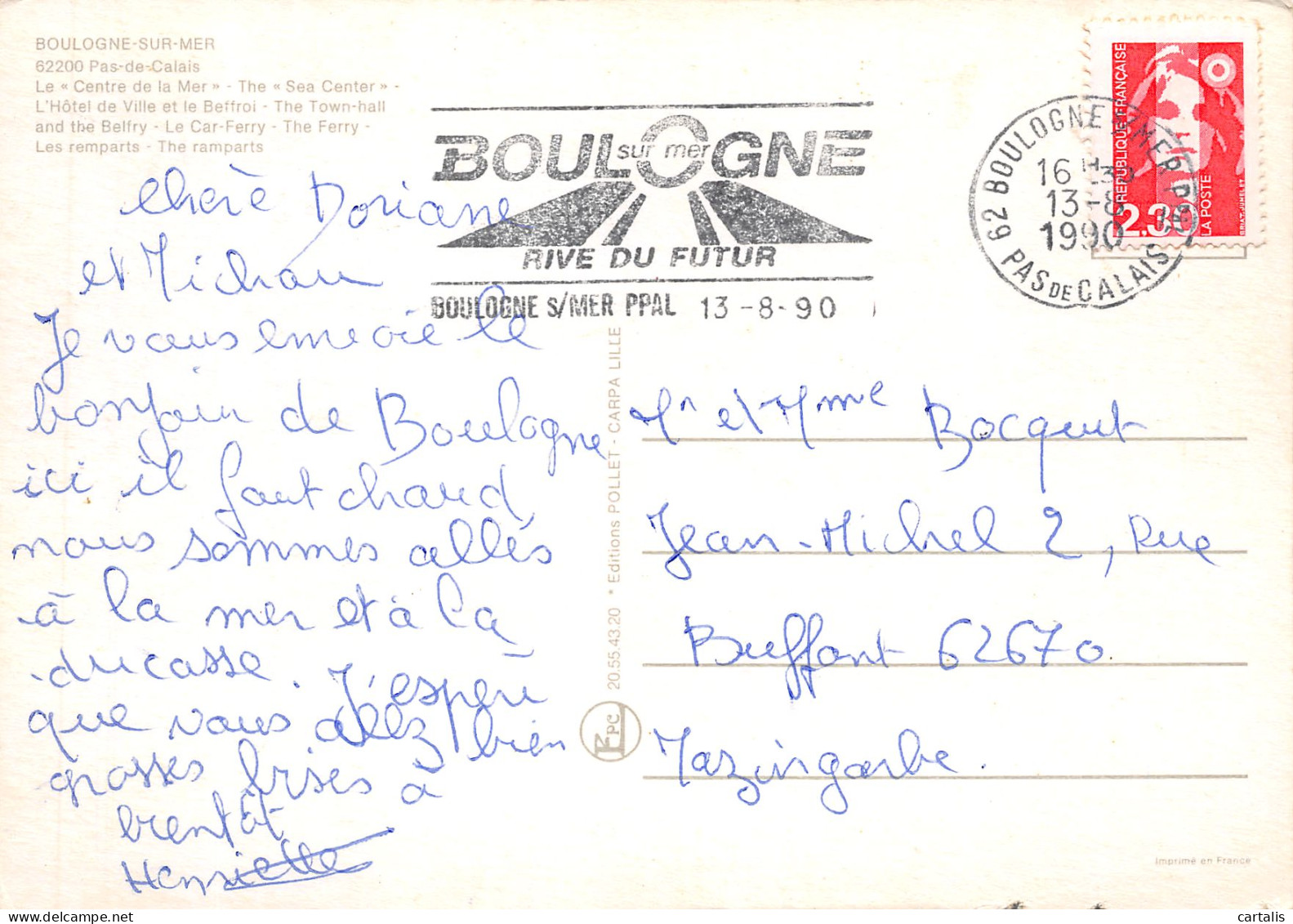 62-BOULOGNE SUR MER-N°3723-C/0305 - Boulogne Sur Mer