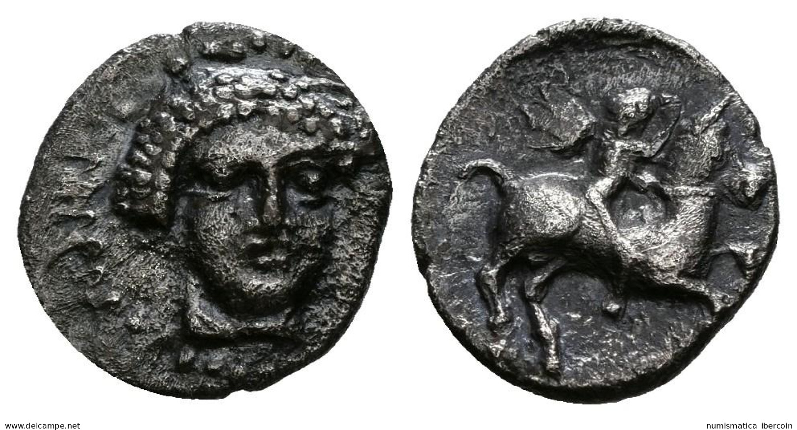 EMPORION (Ampurias, Gerona). Obolo. (Ar. 0,64g/10mm). Siglo V A.C. (ca.). (Vill - Other & Unclassified