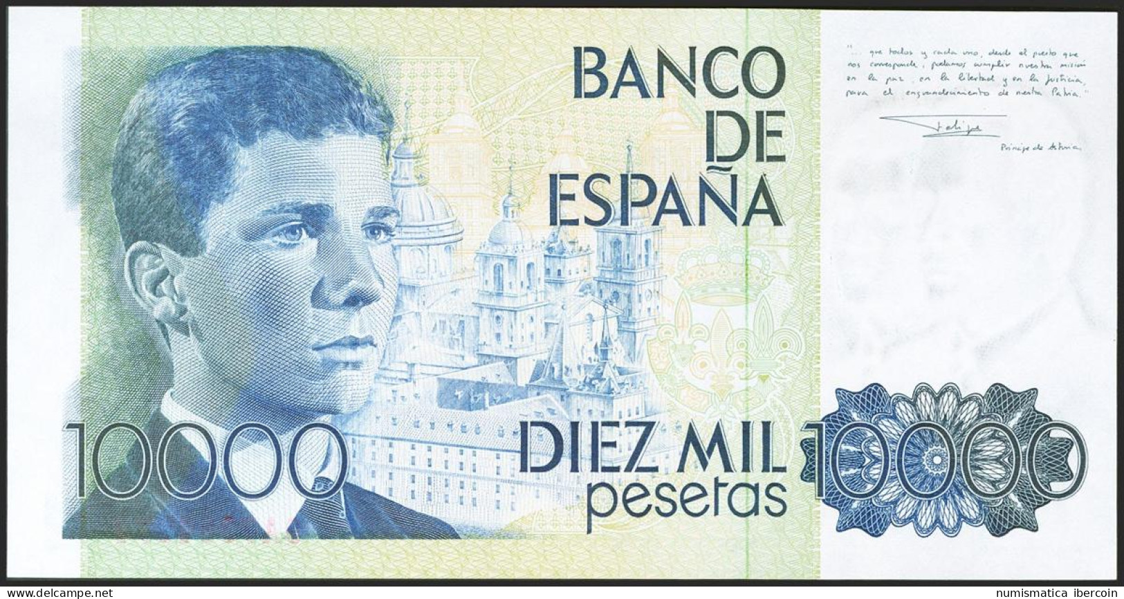 10000 Pesetas. 24 De Septiembre De 1985. Serie 9A, Numeración Especial. (Edifil - Other & Unclassified