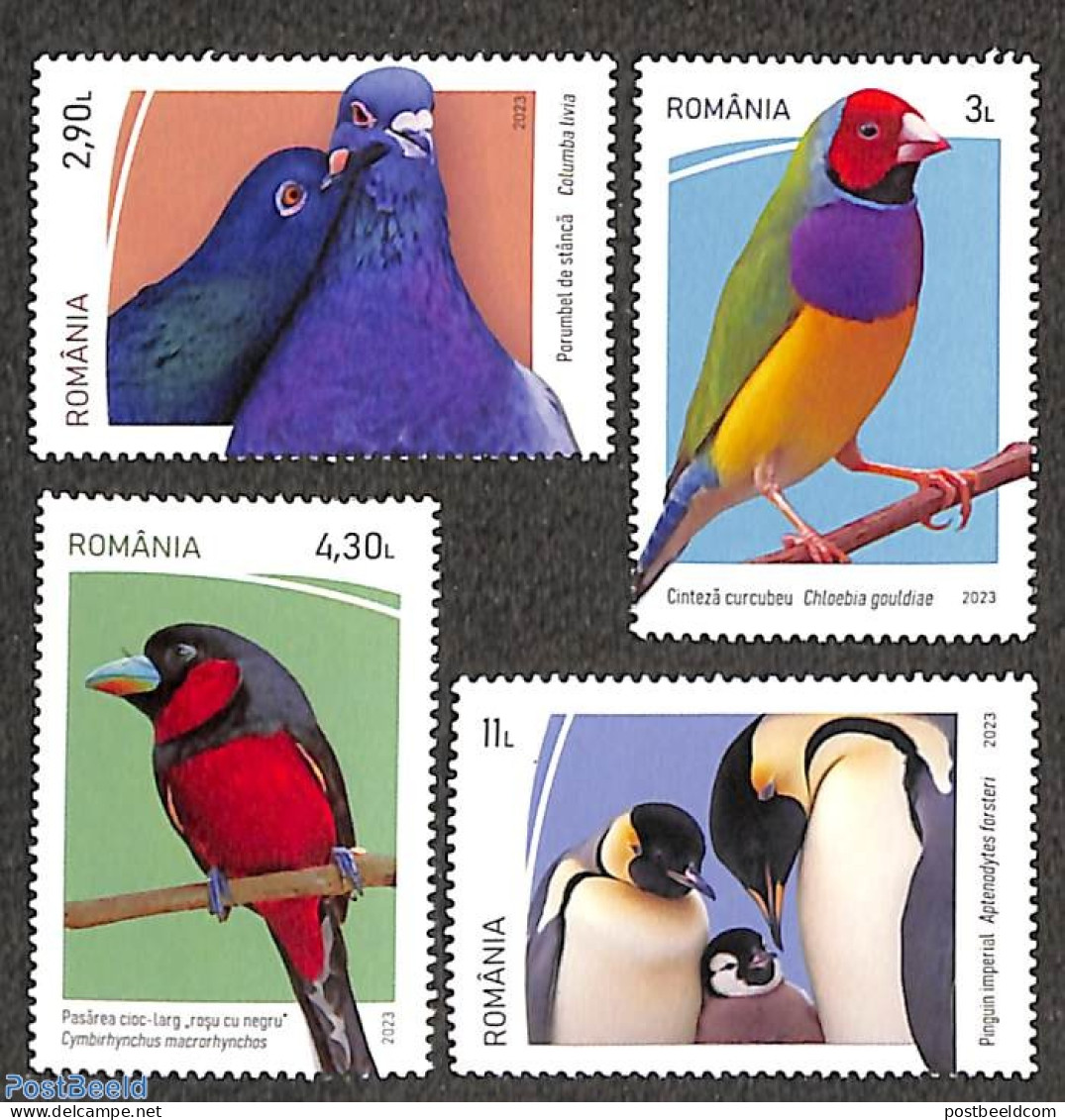 Romania 2023 Int. Bird Day 4v, Mint NH, Nature - Birds - Penguins - Pigeons - Ungebraucht