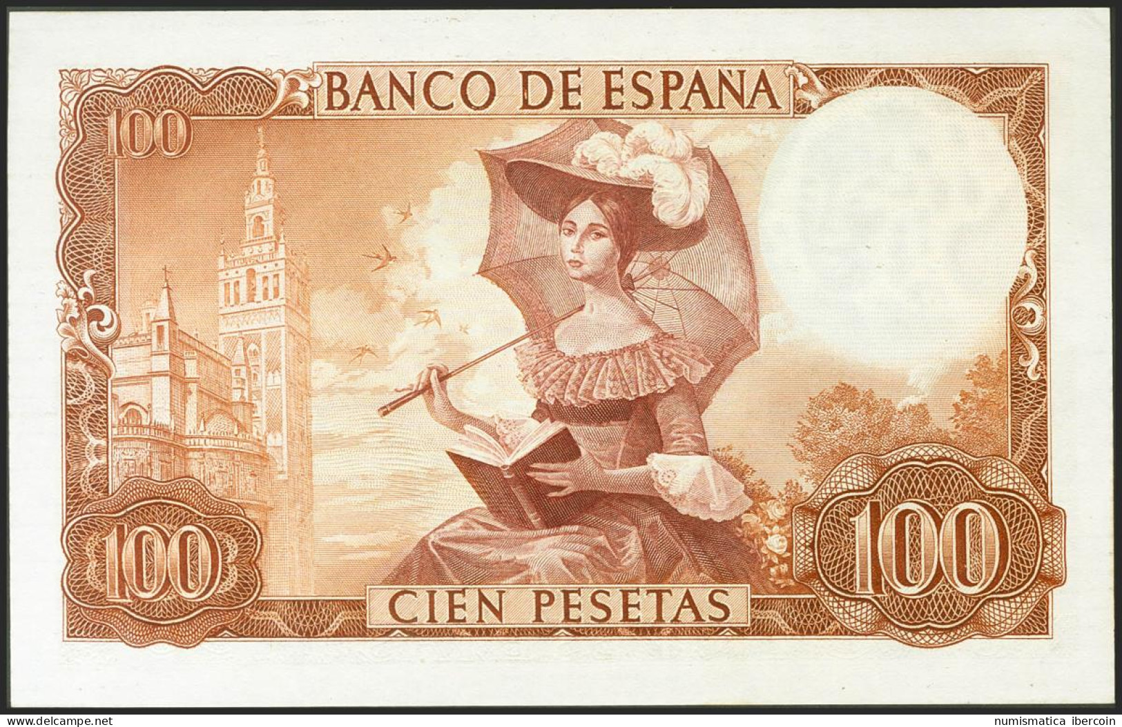 100 Pesetas. 19 De Noviembre De 1965. Sin Serie. (Edifil 2017: 470). Apresto Or - Other & Unclassified