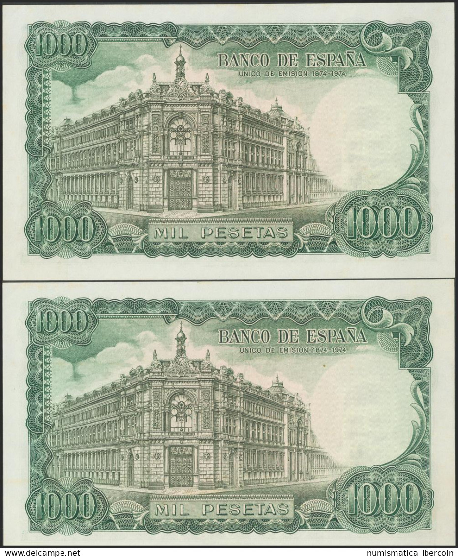 1000 Pesetas. 17 De Septiembre De 1971. Pareja Correlativa. Serie 4N. (Edifil 2 - Other & Unclassified