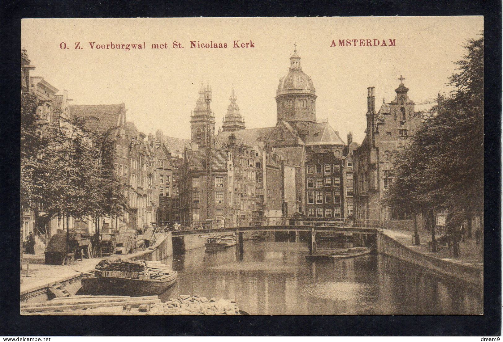 PAYS BAS - AMSTERDAM - O.Z. Voorburgwal Met St Nicolaas Kerk - Amsterdam