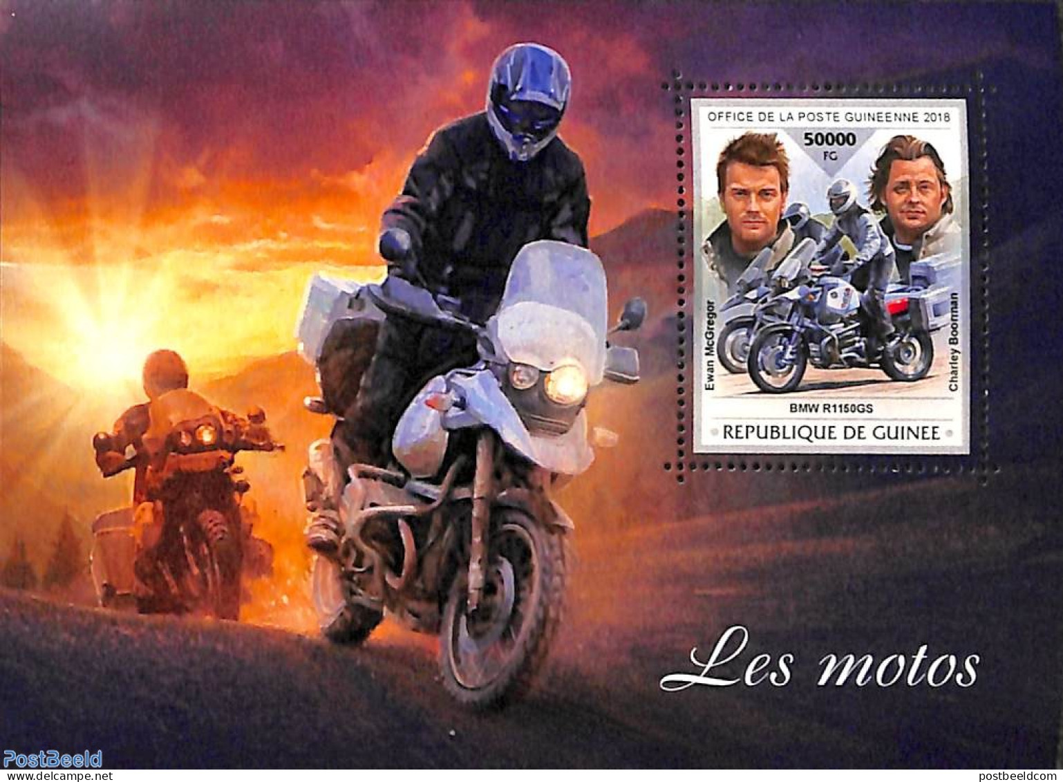 Guinea, Republic 2018 Motorcycles S/s, Mint NH, Transport - Motorcycles - Motorräder