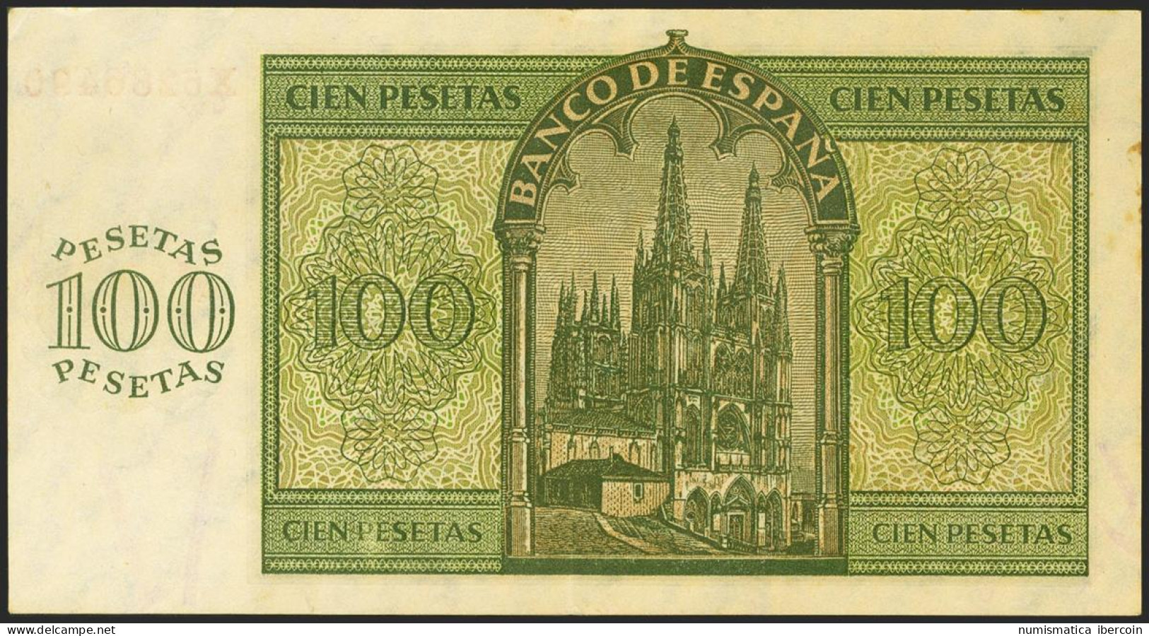 100 Pesetas. 21 De Noviembre De 1936. Serie X, última Serie Emitida. (Edifil 20 - Other & Unclassified