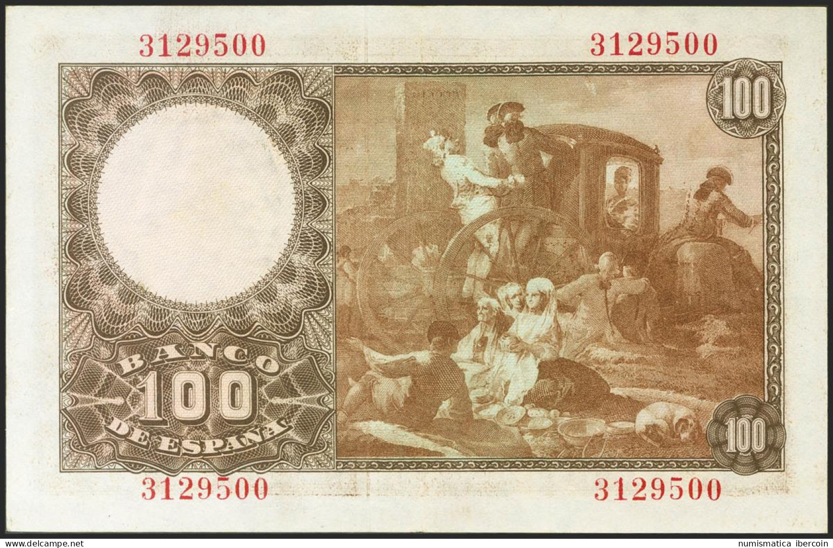 100 Pesetas. 2 De Mayo De 1948. Sin Serie. (Edifil 2021: 456). Conserva Gran Pa - Otros & Sin Clasificación