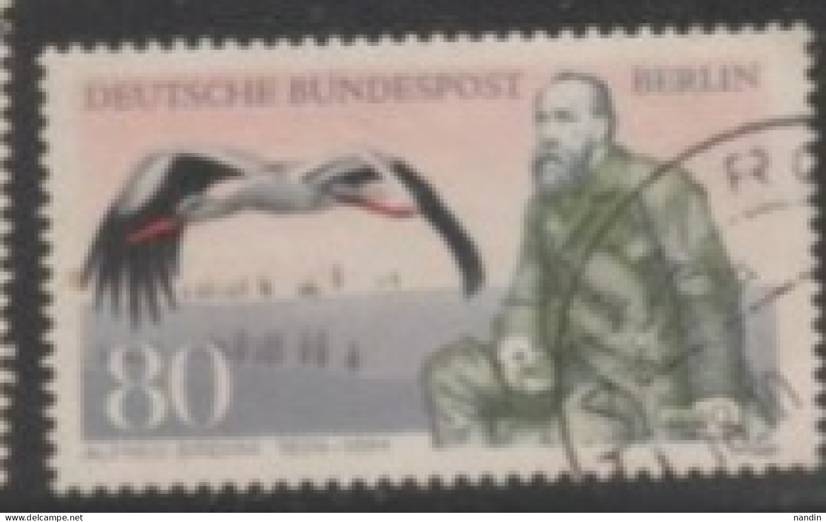 1984 BERLIN USED STAMP ON BIRDS/The 100th Anniversary Of The Death Of Alfred Edmund Brehm,Famous GERMAN ZOOLOGIST - Sonstige & Ohne Zuordnung