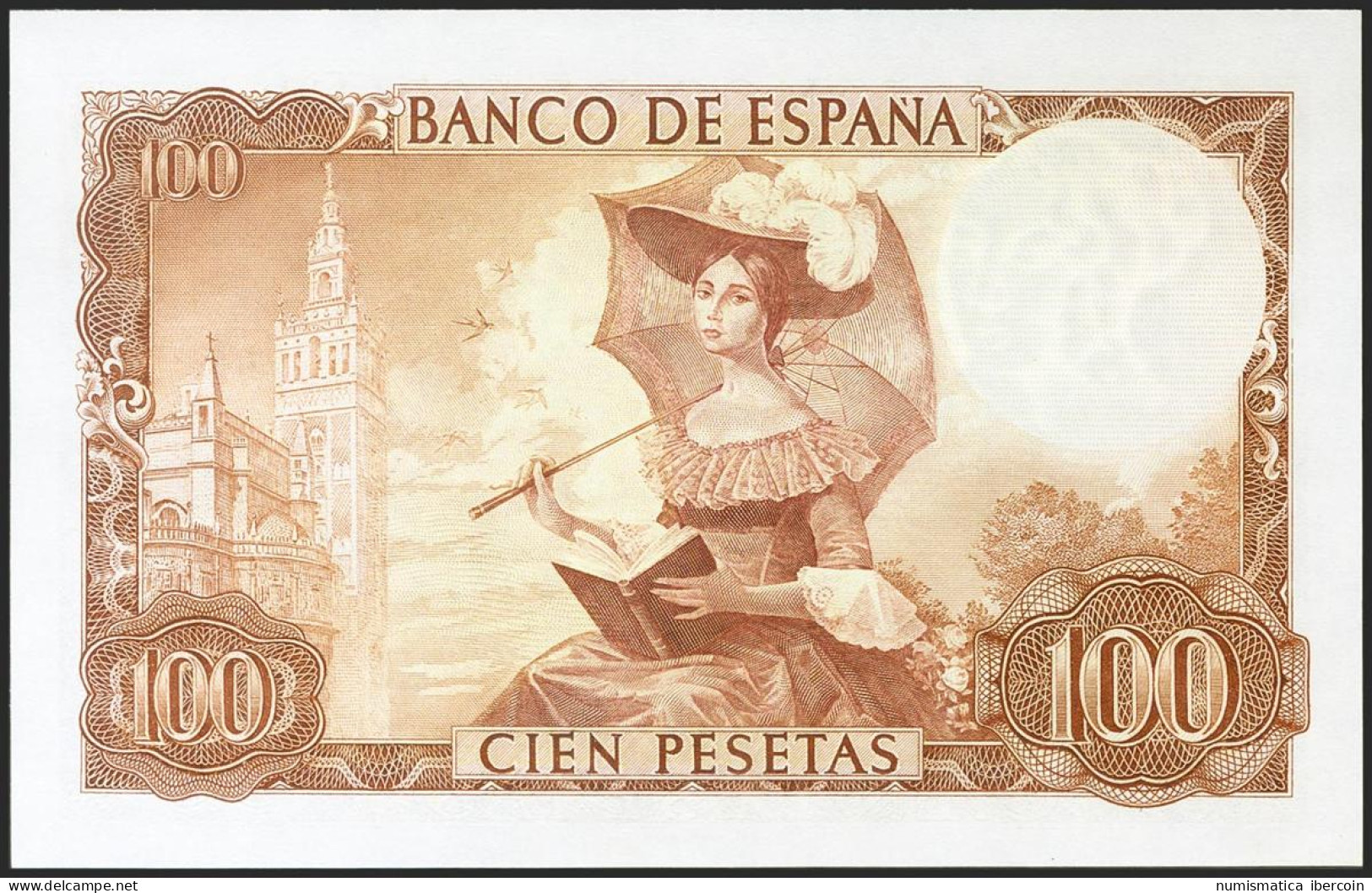 100 Pesetas. 19 De Noviembre De 1965. Serie 1E. (Edifil 2021: 470a). Apresto Or - Otros & Sin Clasificación