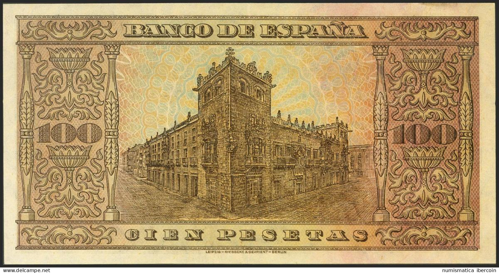 100 Pesetas. 20 De Mayo De 1938. Serie C. (Edifil 2021: 432a). Conserva Gran Pa - Autres & Non Classés