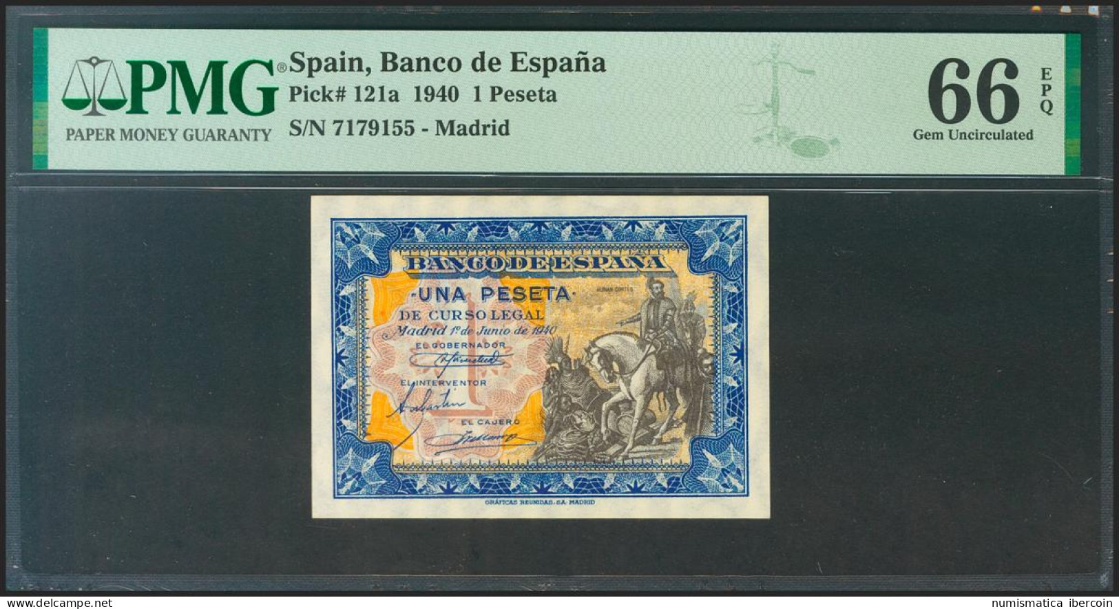 1 Pesetas. 1 De Junio De 1940. Sin Serie. (Edifil 2021: 441, Pick: 121a). Raro  - Otros & Sin Clasificación