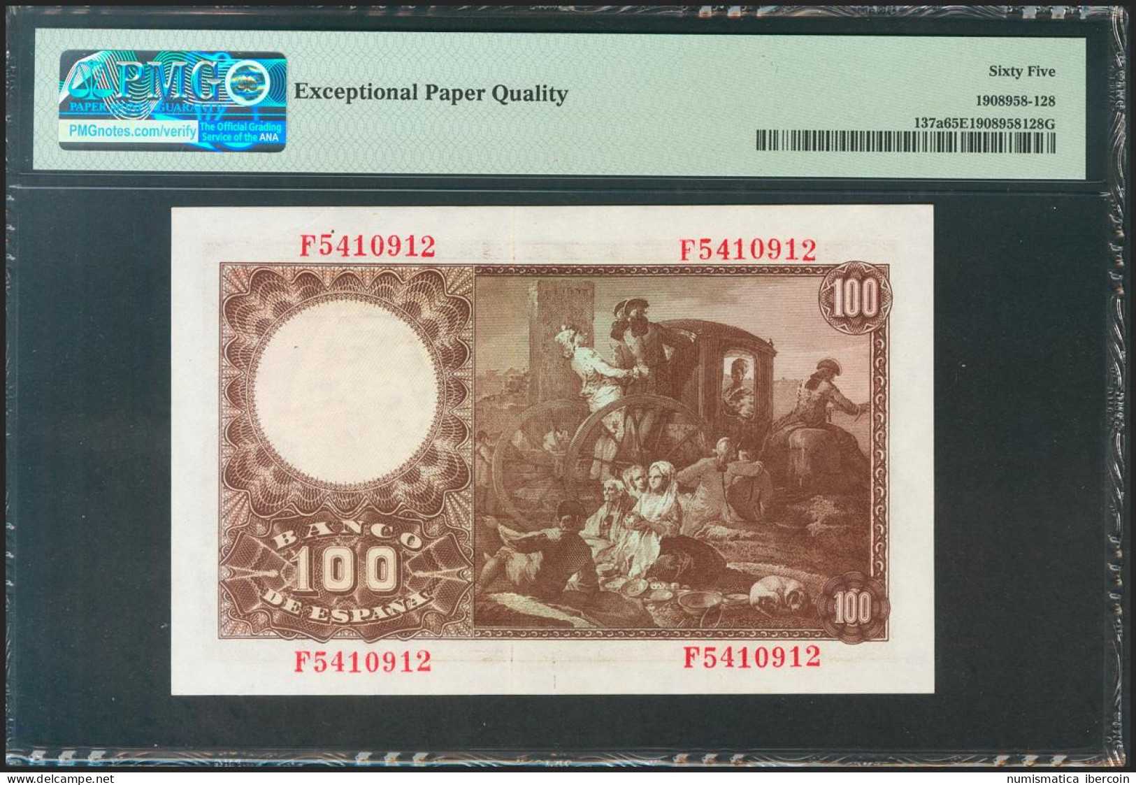 100 Pesetas. 2 De Mayo De 1948. Serie F. (Edifil 2021: 456a, Pick: 137a). Raro  - Altri & Non Classificati