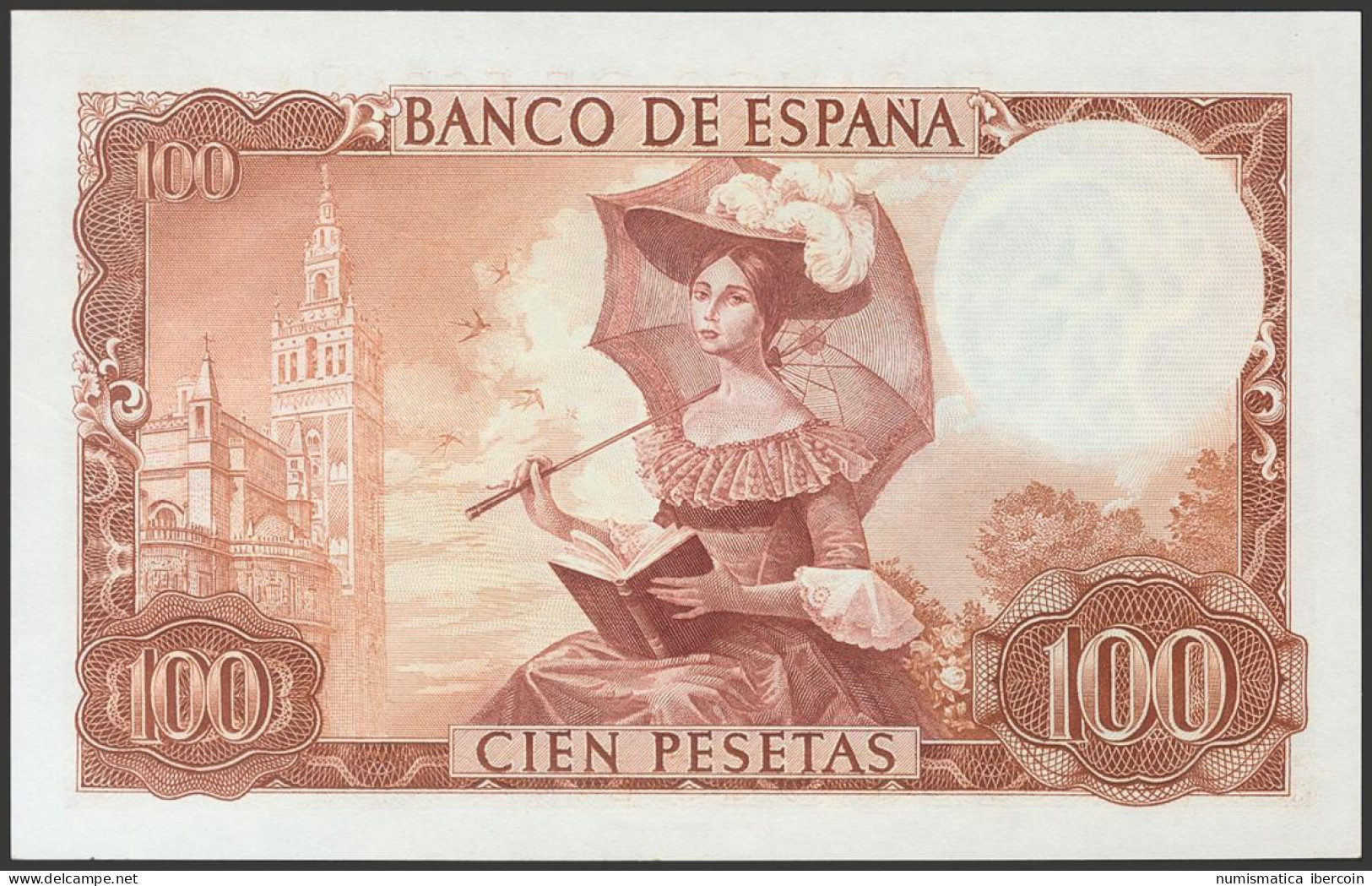 100 Pesetas. 19 De Noviembre De 1965. Sin Serie Y Numeración Capicúa 0341430. ( - Otros & Sin Clasificación