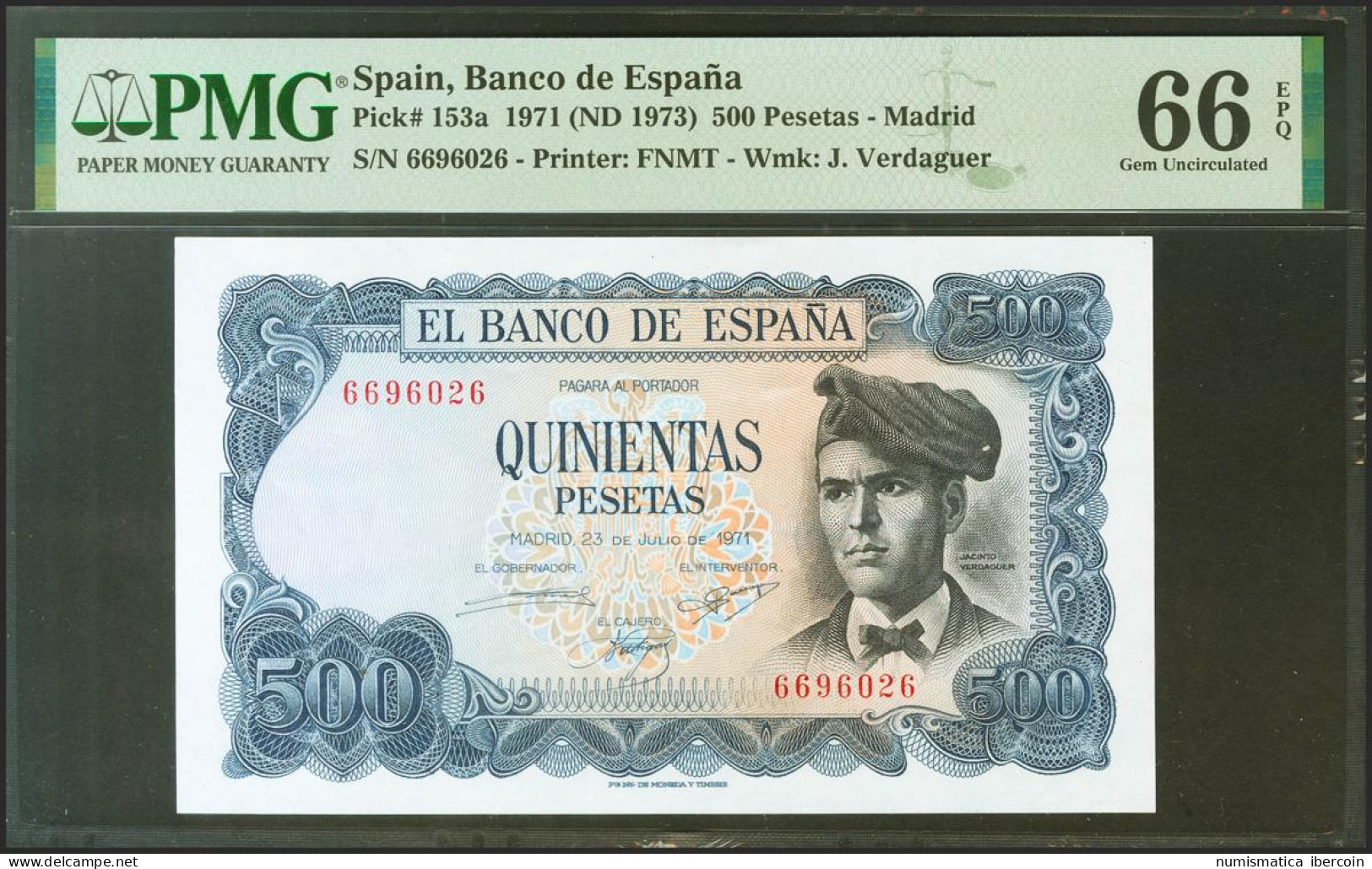 500 Pesetas. 23 De Julio De 1971. Sin Serie. (Edifil 2021: 473, Pick: 153a). Ra - Otros & Sin Clasificación