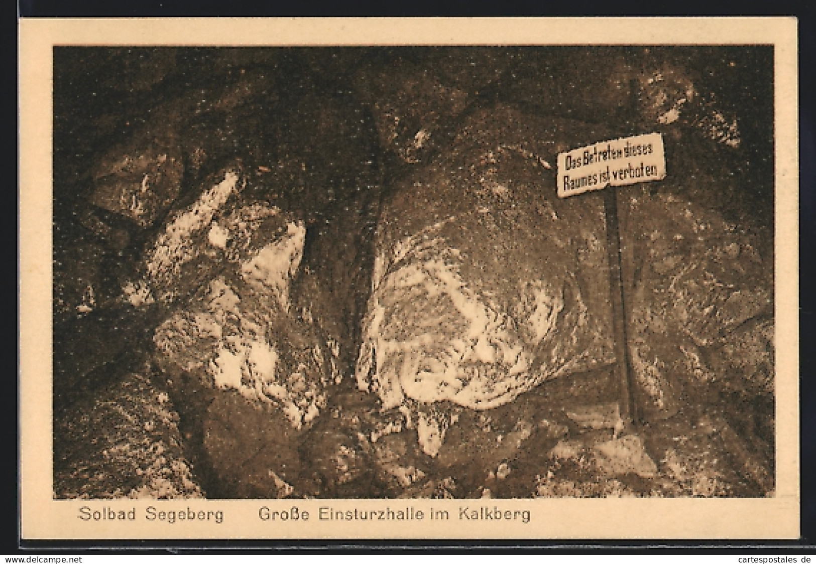 AK Bad Segeberg, Grosse Einsturzhalle Im Kalkberg  - Mines