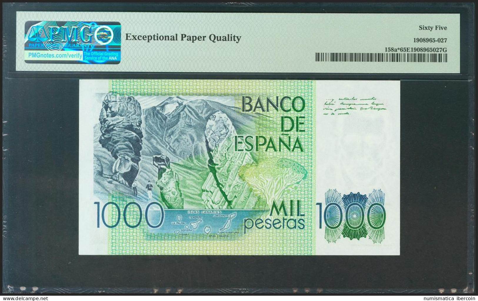 1000 Pesetas. 23 De Octubre De 1979. Serie Especial 9E. (Edifil 2021: 477b, Pic - Autres & Non Classés