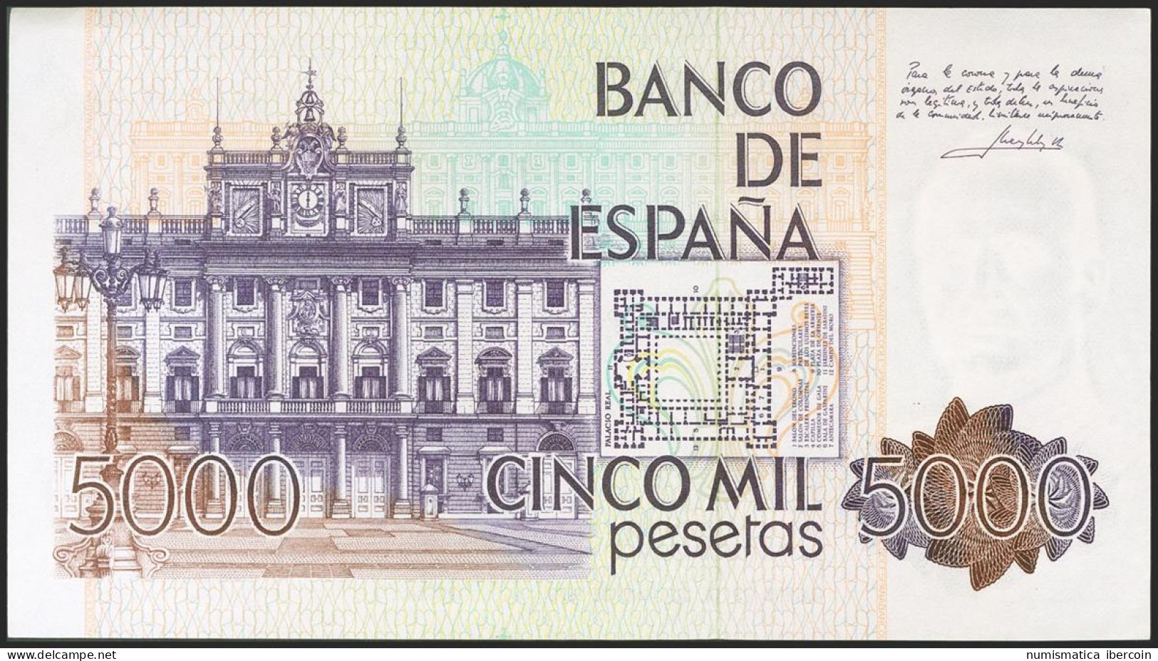 5000 Pesetas. 23 De Octubre De 1979. Sin Serie Y Numeración Bajísima. (Edifil 2 - Other & Unclassified