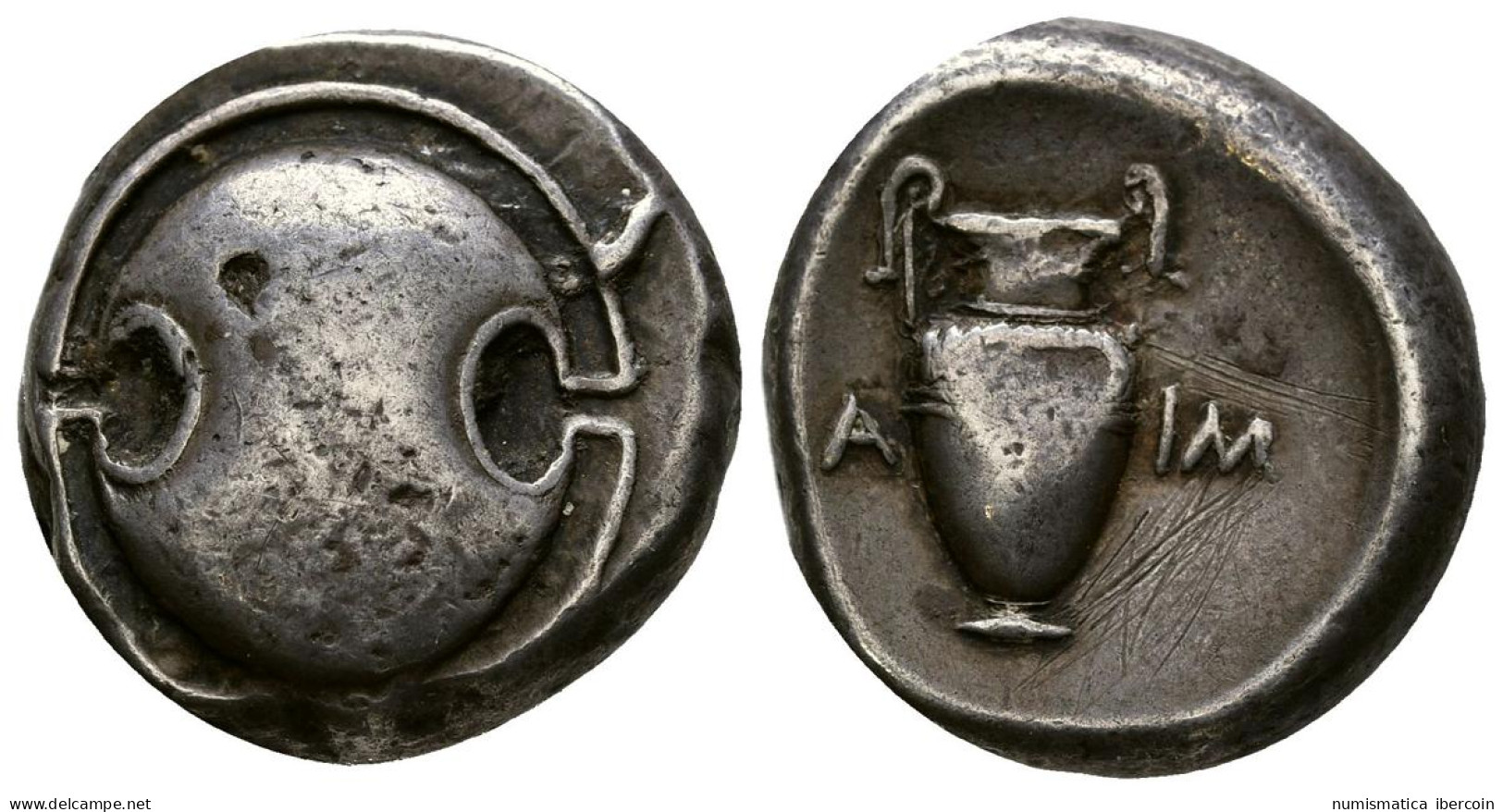 BOEOTIA, Thebes. Estátera. (Ar. 12,23g/21mm). 379-368 A.C. (SNG Copenhagen 323; - Greek