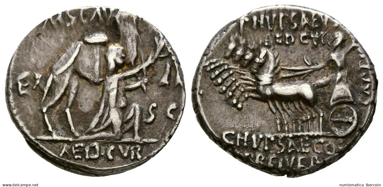 GENS AEMILIA. Denario. (Ar. 3,82g/18mm). 58 A.C. Roma. (Crawford 422/1; FFC 121 - Republic (280 BC To 27 BC)