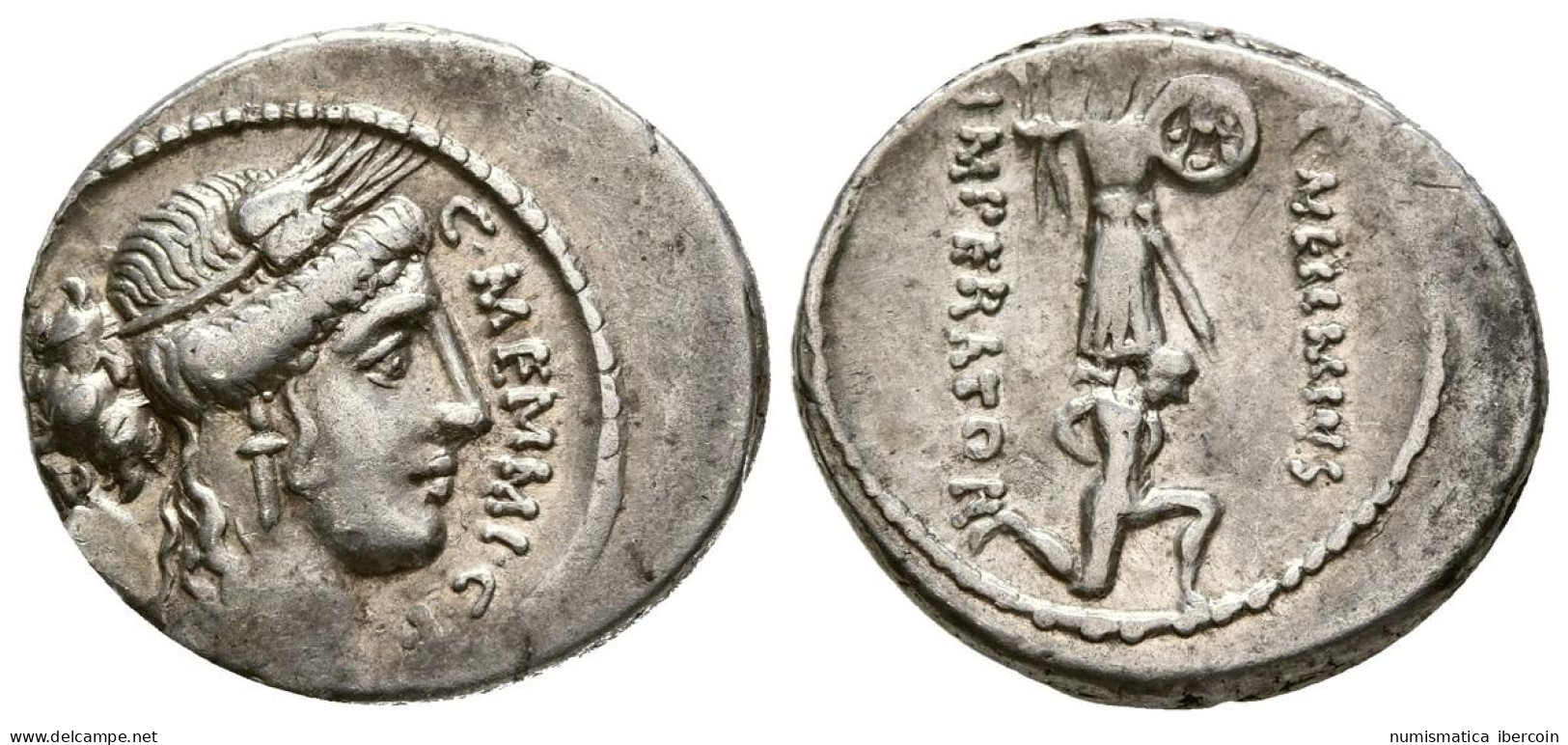 GENS MEMMIA. Denario. (Ar. 4,00g/19mm). 56 A.C. Roma. (Crawford 427/1; FFC 915) - Republic (280 BC To 27 BC)