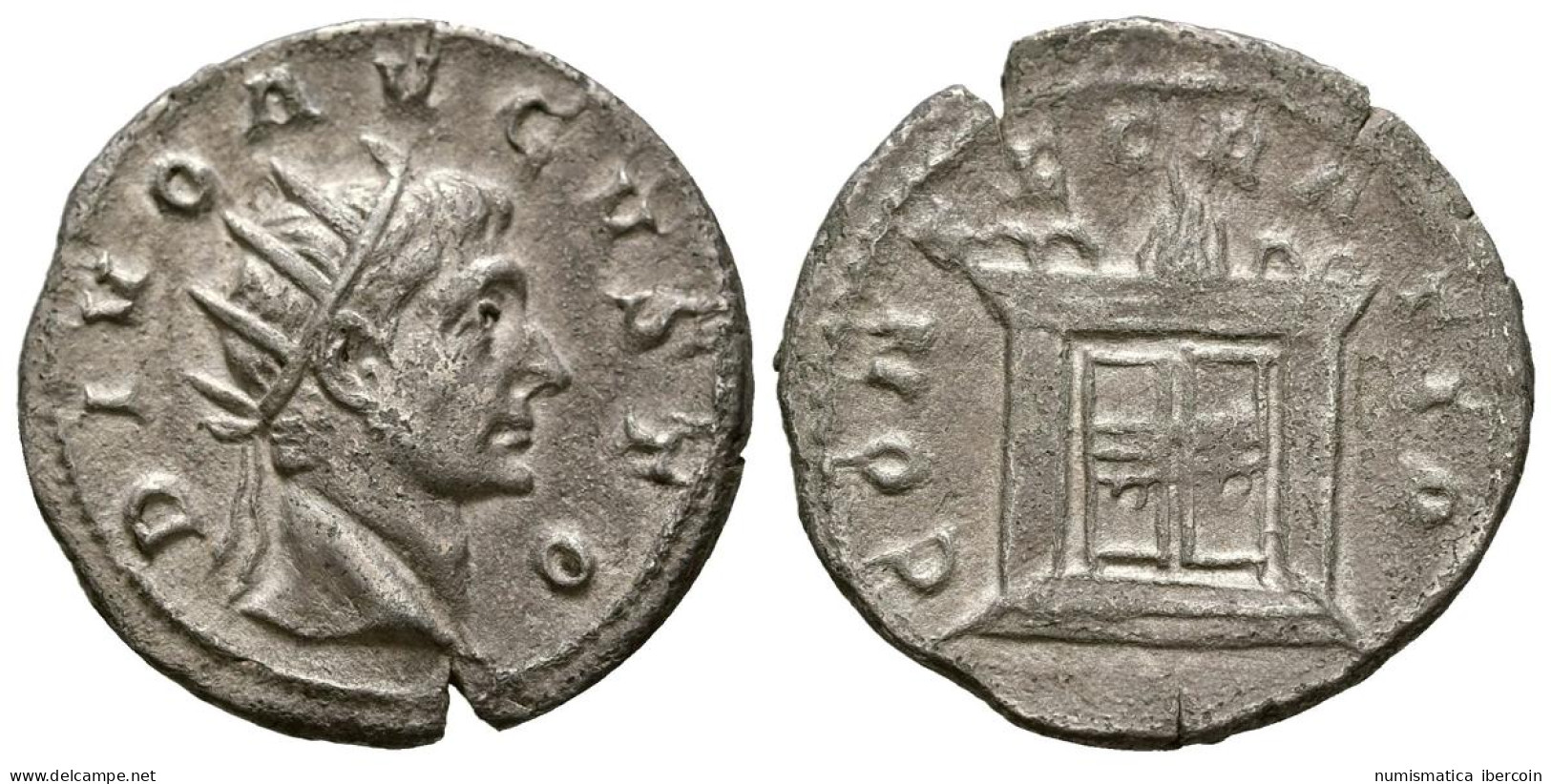 DIVO AUGUSTO. Antoniniano. (Ar. 3,81g/22mm). 250-251 D.C. (Acuñado Bajo Nombre  - The Military Crisis (235 AD To 284 AD)