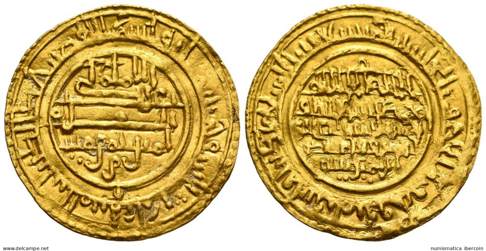 ALMORAVIDES, Ali Ben Yusuf Y El Emir Sir. Dinar. (Au. 4,13g/26mm). 530H. Al-Mar - Islamische Münzen