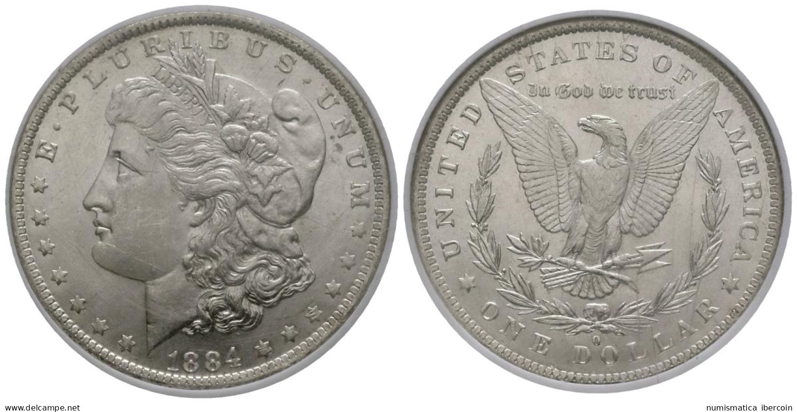 ESTADOS UNIDOS. 1 Dollar (Ar. 26,73g/38mm)*. 1884. Nueva Orleans O. (Km#110). B - Otros & Sin Clasificación