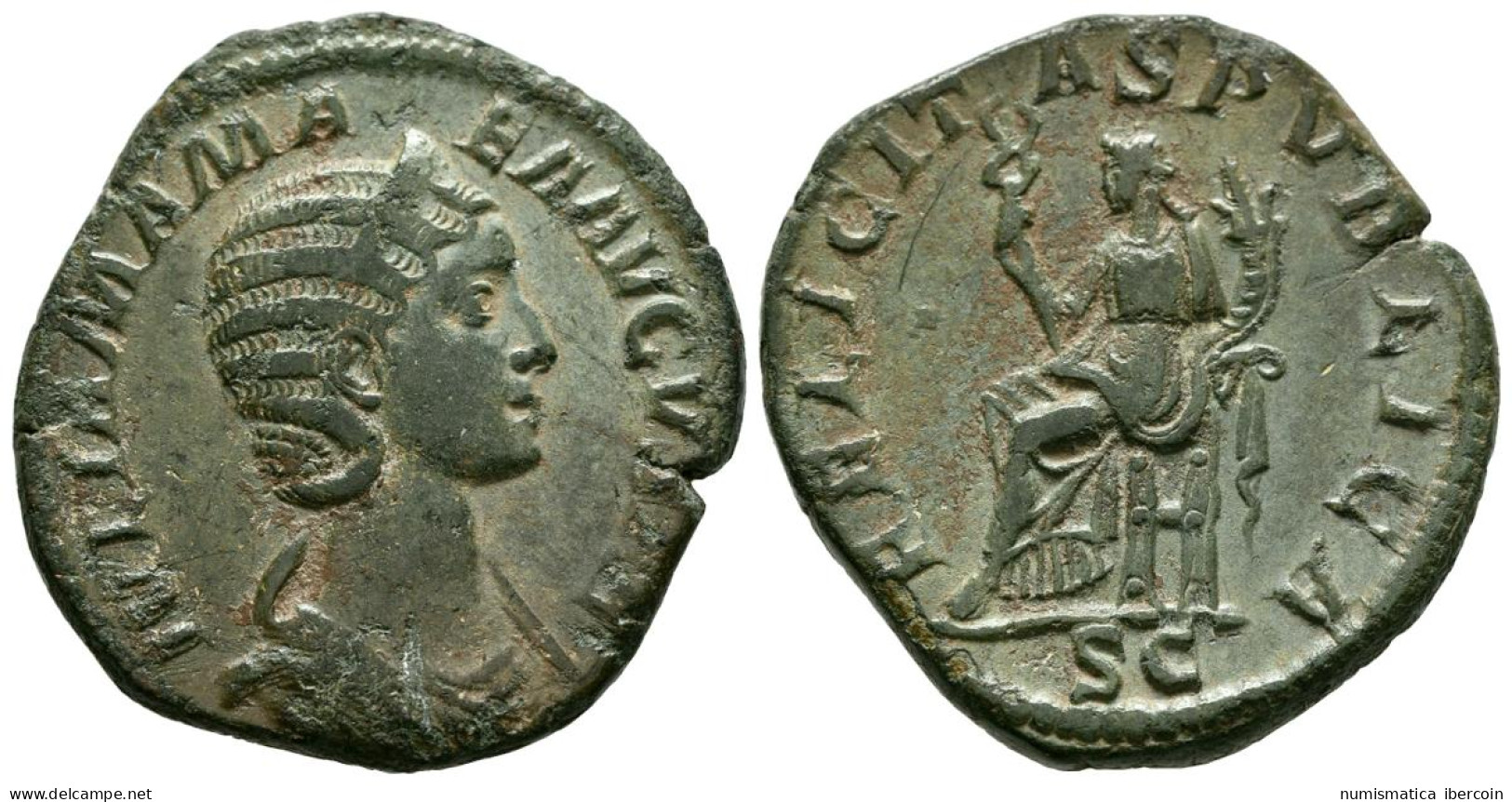 JULIA MAMAEA. Sestercio. (Ae. 18,26g/30mm). 230 D.C. Roma. (RIC 679). Anv: Bust - La Dinastia Severi (193 / 235)