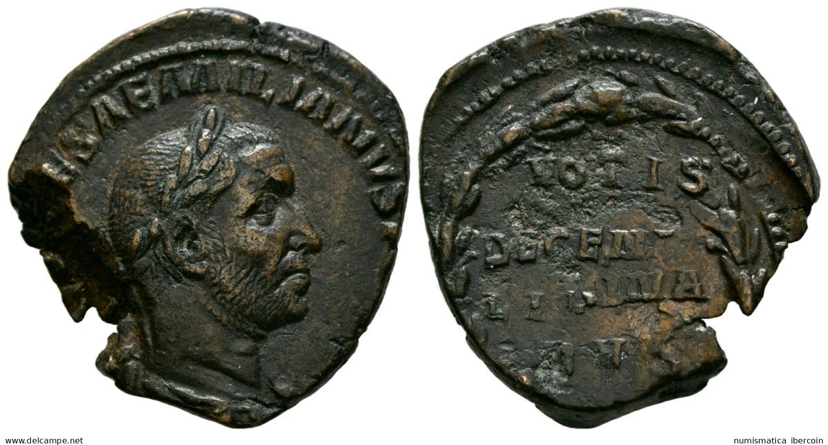 AEMILIANO. Sestercio. (Ae. 12,88g/28mm). 253 D.C. Roma. (RIC 54a). Anv: Busto L - The Military Crisis (235 AD To 284 AD)