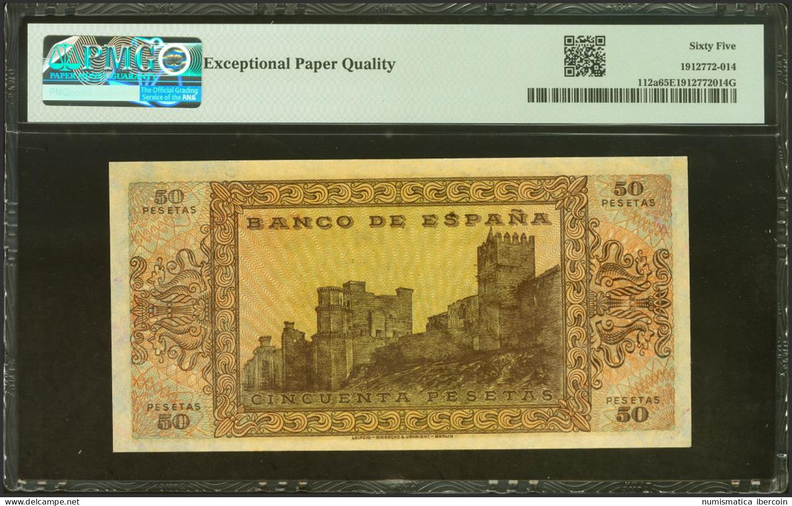 50 Pesetas. 20 De Mayo De 1938. Serie D. (Edifil 2021: 431a, Pick: 112a). Inusu - Other & Unclassified